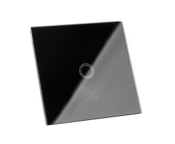 Dotykový vypínač , sklo - čierny (D316C) 