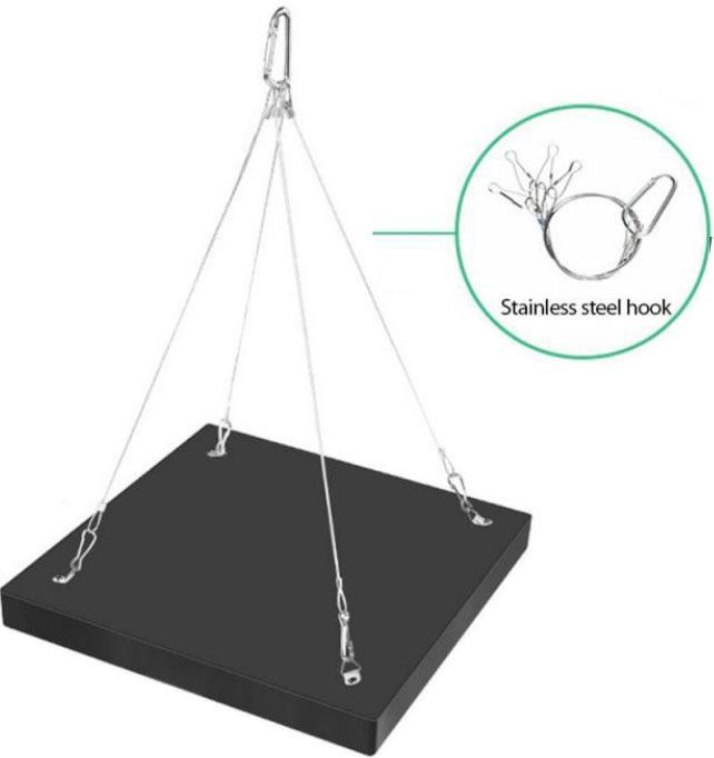 Závesné pestovateľské svietidlo GROW 12W, 200x200x30mm (K379)