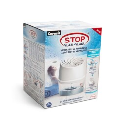 CERESIT STOP VLHKOSTI AERO 360° prístroj, kúpeľňa, Biela, 1x450g