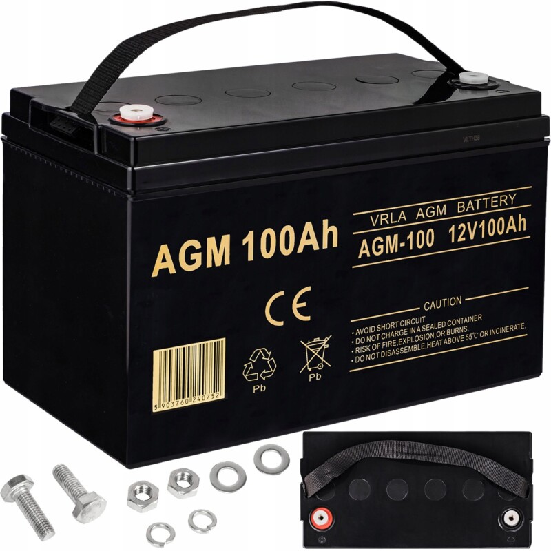 Akumulátor AGM 100Ah 12V 6AKUXAG100