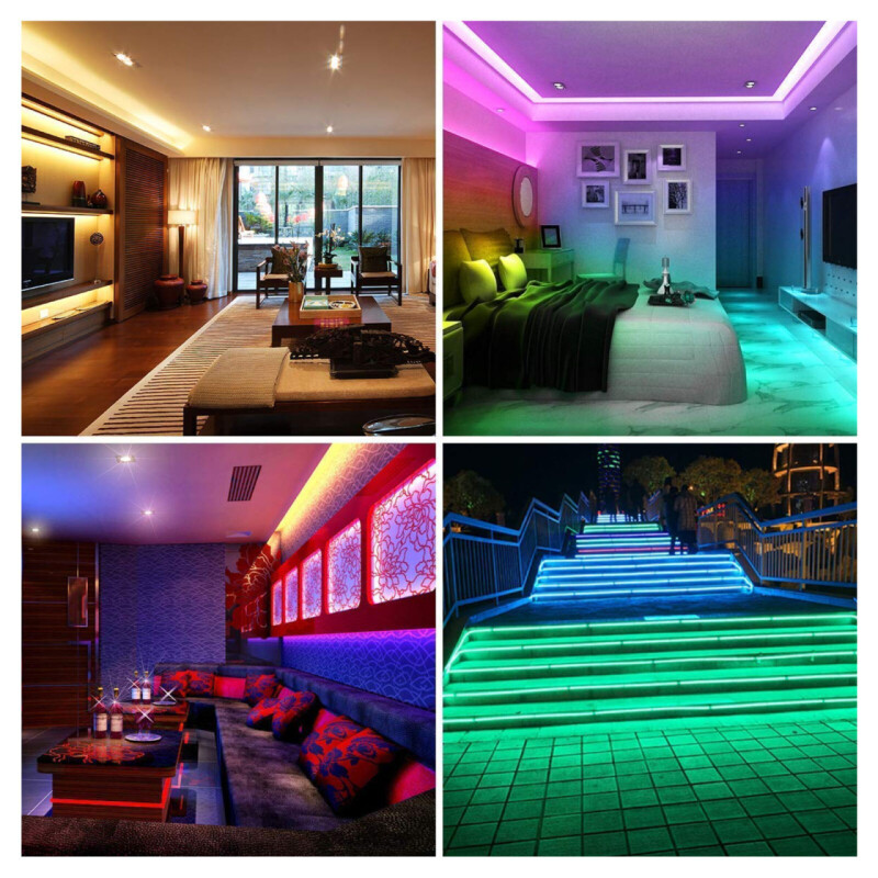 Set RGB LED pás 5m, IP65 so zdrojom a diaľkovým ovl., DA00270