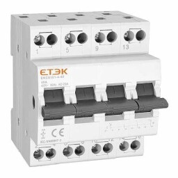 Vypínač ETEK EKCS101-4-40 200048 modulárny prepínač 1-0-2 40A 4P
