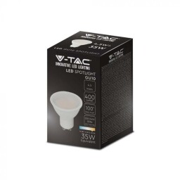 V-TAC LED žiarovka GU10 4,5W SMD 400lm 4000K (211686) VT-1975