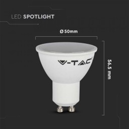 V-TAC LED žiarovka GU10 4,5W SMD 400lm 4000K (211686) VT-1975