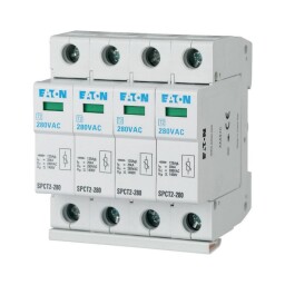 167596 SPCT2-280/4 Surge arresters, class T2 (II, C), modular, 4pole, Un=280V