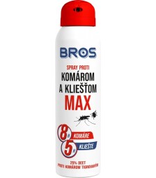 Bros Sprej proti komárom a kliešťom MAX 90ml