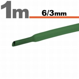 Zmršťovacia hadica 11022Z 6/3mm 1m zelená
