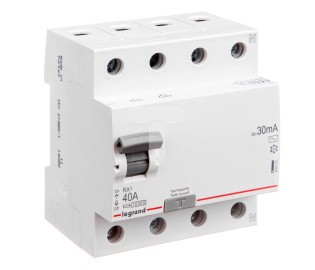 Prúdový chránič Legrand 402063 RX3 4P/40A/30mA/AC (6kA)