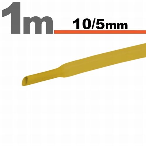 Zmršťovacia hadica 11023S 10/5mm 1m žltá bužírka