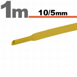 Zmršťovacia hadica 11023S 10/5mm 1m žltá bužírka