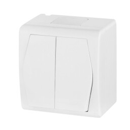 Hermes 2 - 1002-00 - spínač č.5 biely IP44