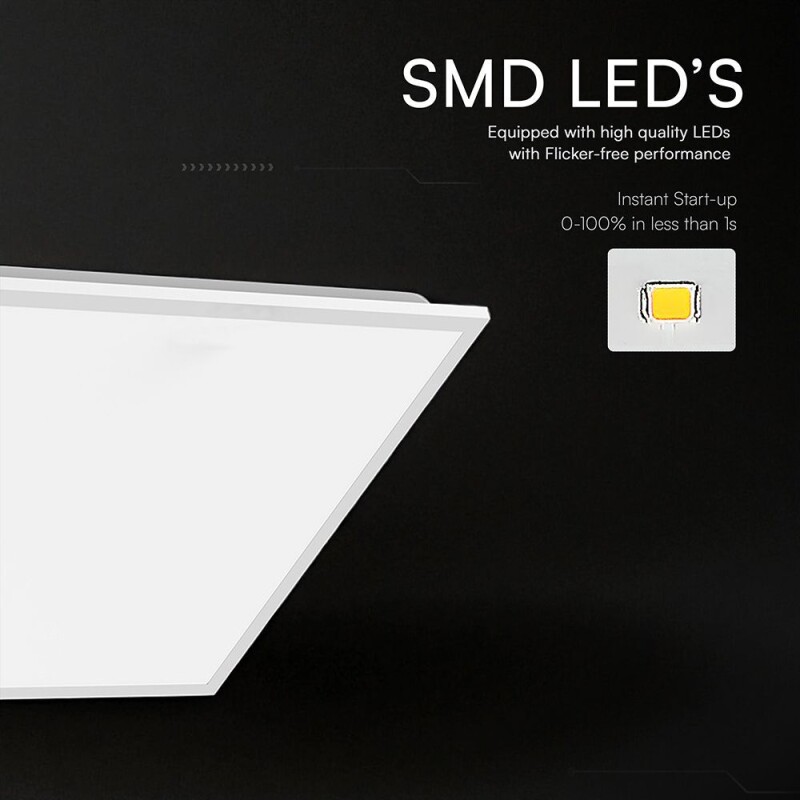 LED panel 595x595mm 40W 4500lm 4000K V-TAC (24366) VT-61043