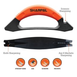 Sharpal 112N 3-In-1 Knife, Axe & Scissors Sharpener