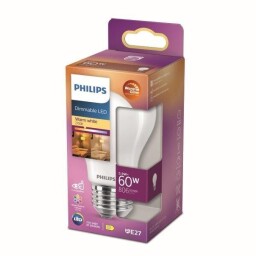 PHILIPS A60 5,9W (60W) E27 220-240V CDL FR 2200-2700K 806lm DIMM 1krabička 8719514323858