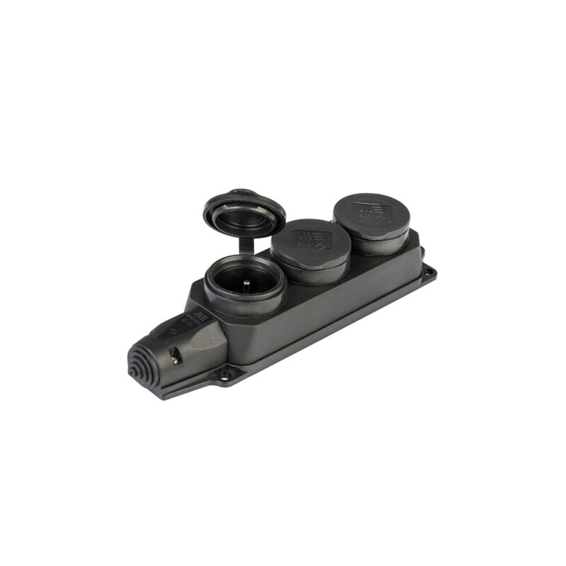 Gumová trojzásuvka 404015 MeteSOLID (3101-328-0300)