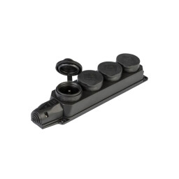 Gumová štvorzásuvka 404008 MeteSOLID