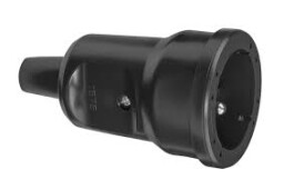 Zásuvka 1679002 PVC 16A/250V čierna ABL-SURSUM 