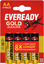 Batéria Energizer Eveready Gold AA alkalická 4ks/balenie 7638900205916