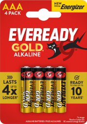 Batéria Energizer Eveready Gold AAA alkalická 4ks/balenie 7638900205930