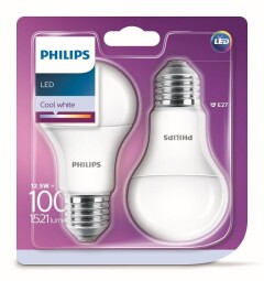 PHILIPS A60 12,5W(100W) E27 220-240V FR 4000K 1521lm 2blister 8718696813737