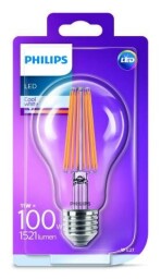 PHILIPS A67 11W(100W) E27 220-240V WW CL 4000K 1521lm 1blister FILAMENT 8718696742518