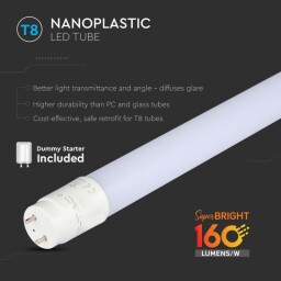 LED trubica T8 12W 120cm G13 sklo 4000K (25ks/Box) 160lm/W V-TAC (216478)