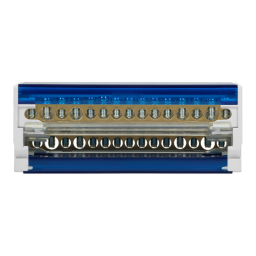 Svorkovnica distribučný blok s krytom na DIN lištu 4-radová (11x 1,5-6mm², 2x 6-16mm², 2x 10-16mm²) ORNO OR-LZ-8202/15