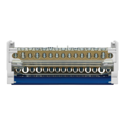 Svorkovnica distribučný blok s krytom na DIN lištu 4-radová (11x 1,5-6mm², 2x 6-16mm², 2x 10-16mm²) ORNO OR-LZ-8202/15