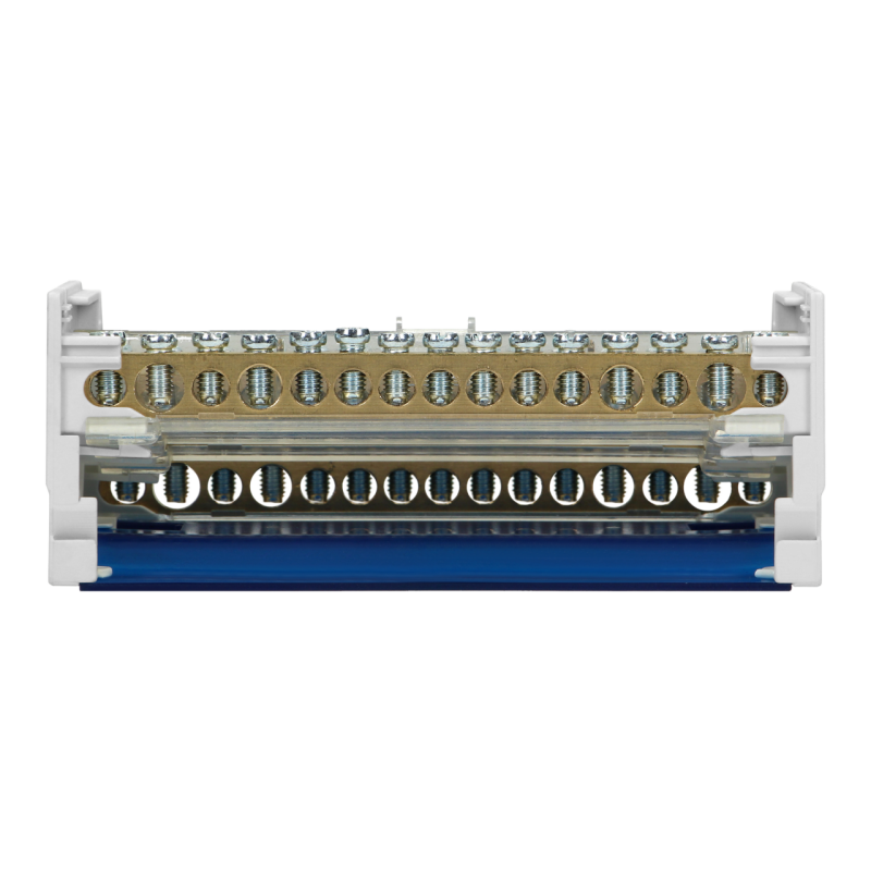 Svorkovnica distribučný blok s krytom na DIN lištu 4-radová (11x 1,5-6mm², 2x 6-16mm², 2x 10-16mm²) ORNO OR-LZ-8202/15