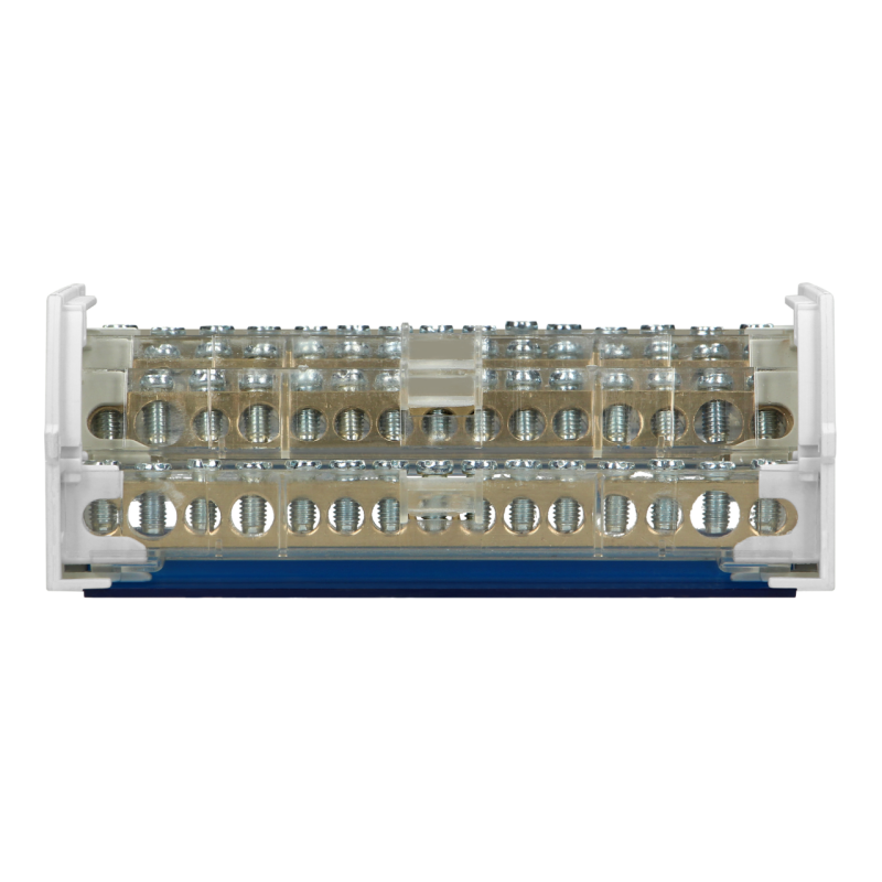 Svorkovnica distribučný blok s krytom na DIN lištu 4-radová (11x 1,5-6mm², 2x 6-16mm², 2x 10-16mm²) ORNO OR-LZ-8202/15