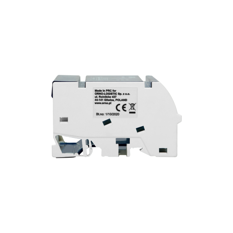 Svorkovnica distribučný blok s krytom na DIN lištu 4-radová (11x 1,5-6mm², 2x 6-16mm², 2x 10-16mm²) ORNO OR-LZ-8202/15