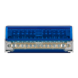 Svorkovnica distribučný blok s krytom na DIN lištu 4-radová (11x 1,5-6mm², 2x 6-16mm², 2x 10-16mm²) ORNO OR-LZ-8202/15