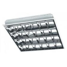 GTV Svietidlo - OS-RE418W-01 - zapustené - EVG/4x18W/T8/IP20 - biele