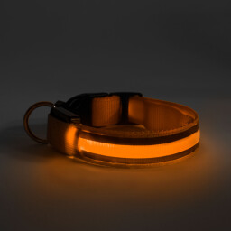 LED Obojok  " L " oranžový (60029C) 
