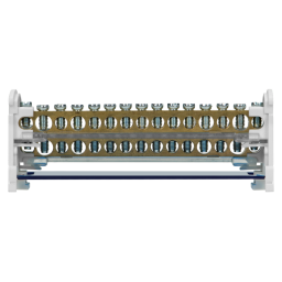 Svorkovnica distribučný blok s krytom na DIN lištu 2-radová (11x 1,5-6mm², 2x 6-16mm², 2x 10-16mm²) ORNO OR-LZ-8201/15