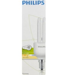 Kompaktná žiarivka Philips E14 8W (42W) 220-240V 827 460lm 2700K