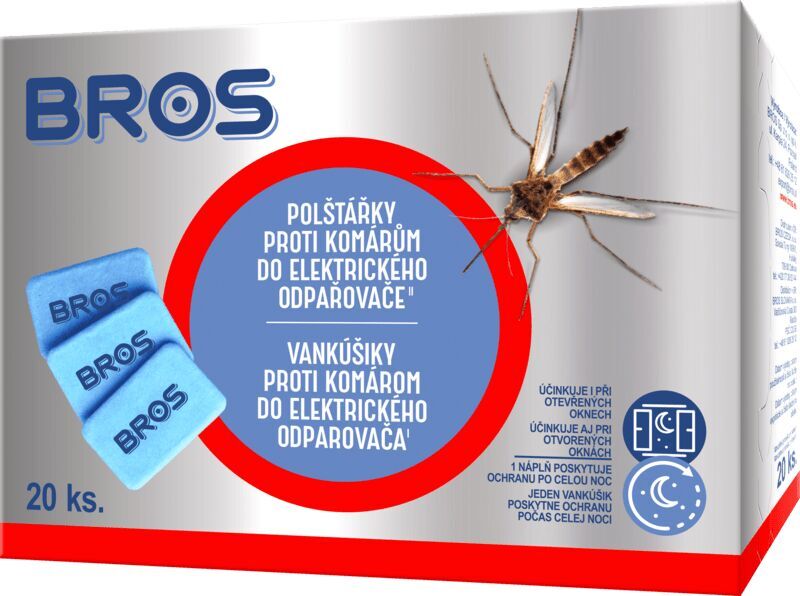 Bros Vankúšiky proti komárom do elektrického odparovača 20ks