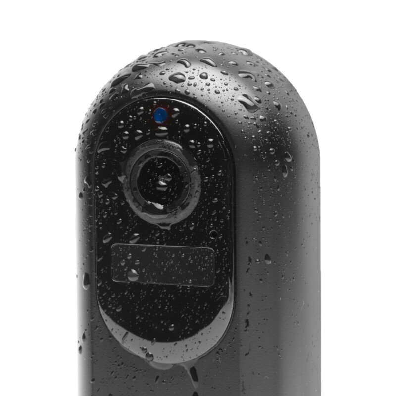 Sada smart (Tuya) Wi-Fi videovrátnika - s akumulátorom,12V - MicroSD, FHD, PIR - čierna 55387BK