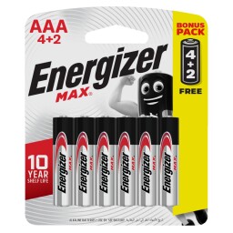 Batéria Energizer Max AAA LR03 4+2ks E303328200 /EAN: 7638900438192/