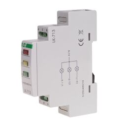 Signálka LK-713K červená/žltá/zelená LED 3x230V DIN