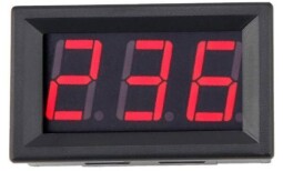 Digitálny panelový voltmeter LED rozsah 70-500VAC (R017G)