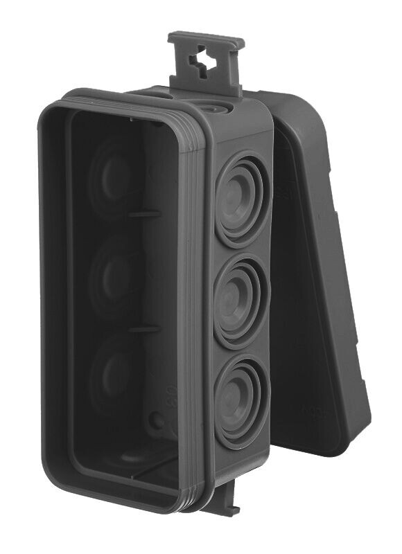 Rozbočovacia krabica E10 0295-02 45x90x39mm čierna