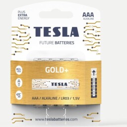 Batéria Tesla GOLD+ alkalická AAA / LR03 (cena za 4ks/bl)