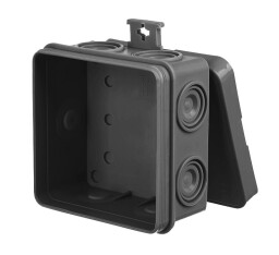 Rozbočovacia krabica E7 0296-02 75x75x39mm čierna