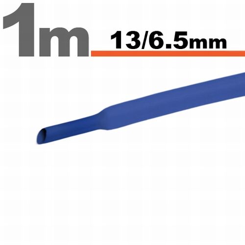 Zmršťovacia hadica 11024K 13/6,5mm 1m modrá bužírka