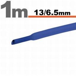 Zmršťovacia hadica 11024K 13/6,5mm 1m modrá bužírka
