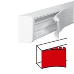 Ohybný kryt žlabu MOSAIC DLP 010521 š.65mm biely 2m