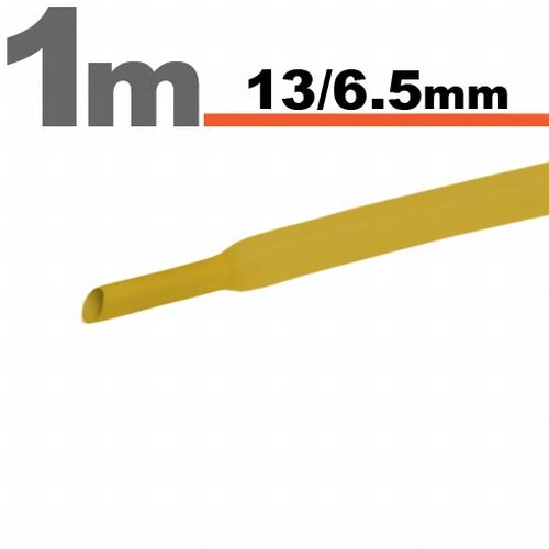 Zmršťovacia hadica 11024S 13/6,5mm 1m žltá bužírka