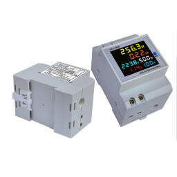 Voltmeter / ampérmeter / wattmeter D52-2066 na DIN lištu 100A/40-300VAC (R082)