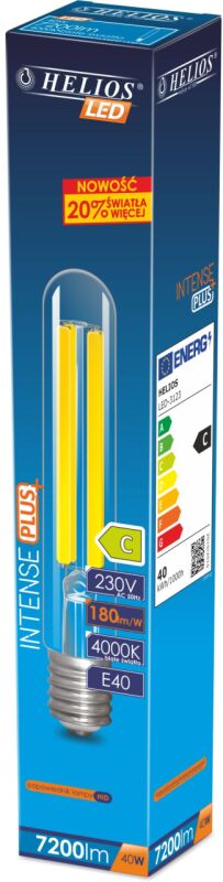 LED žiarovka Intense Plus Filament E40 40W 7200lm T46 4000K LED-3123